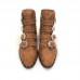 Givenchy Studded Multi-Strap Suede Boots